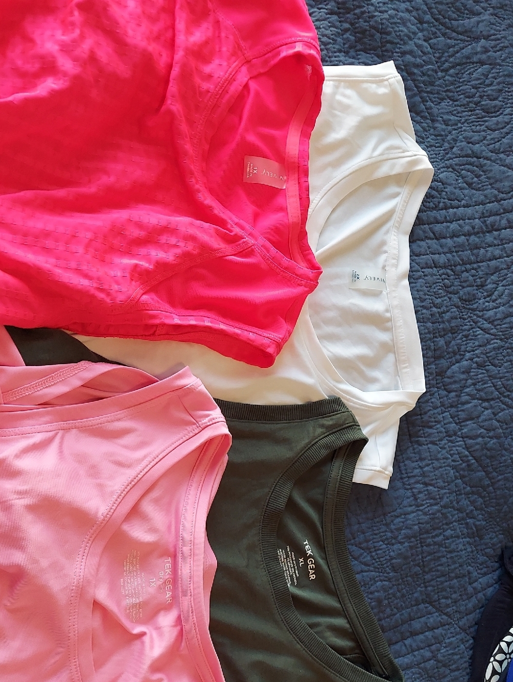 Performance Tank Tops- Pink, Hot Pink, White, Olive